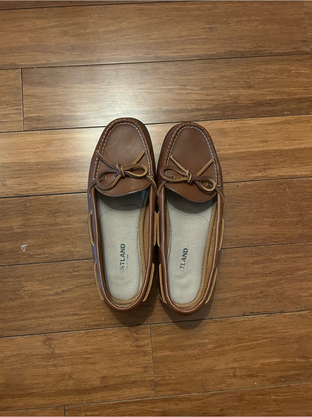 EASTLAND Brown Leather WomenS Boat Shoes